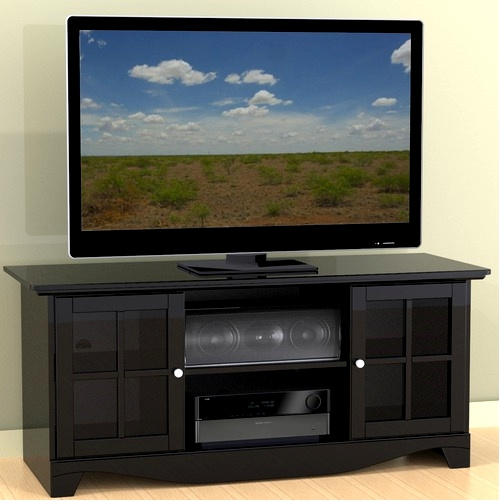 Black Mission Shaker TV Stand